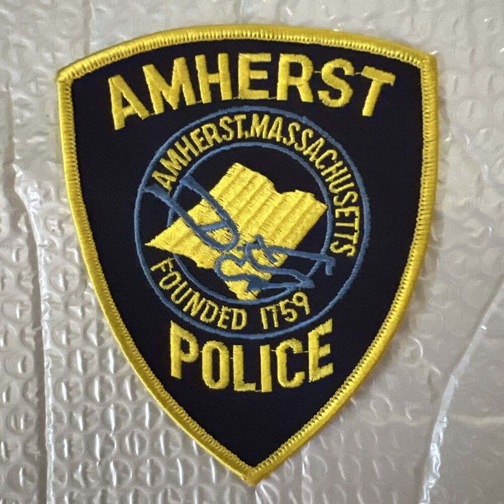 Vintage 1979 Amherst Massachusetts Police Department Cloth Patch CPICS NEW